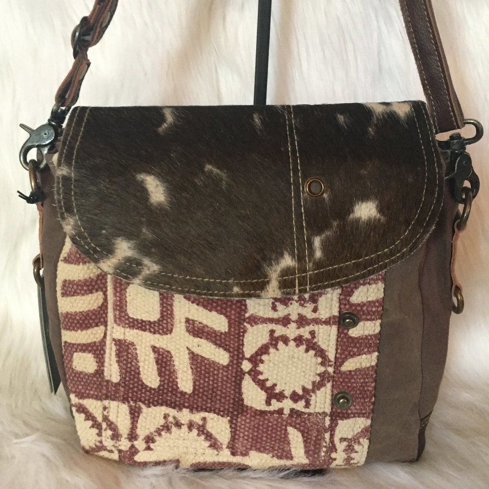 New Myra Pink Madness Shoulder Bag Genuine Leather